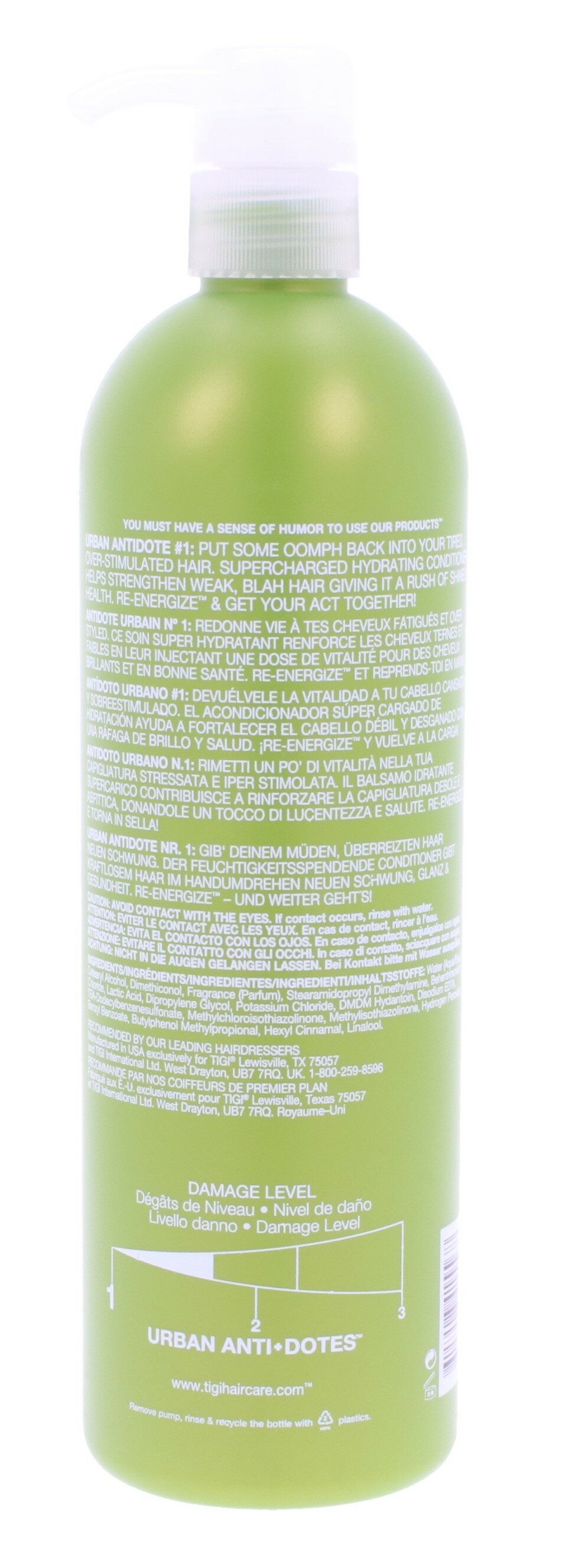 Tigi Bed Head Urban Antidotes Re-Energize Conditioner 750ml