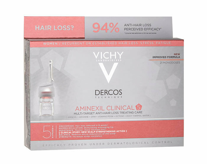 DERCOS aminexil clinical soin traitant anti-chute 21 x 6ml