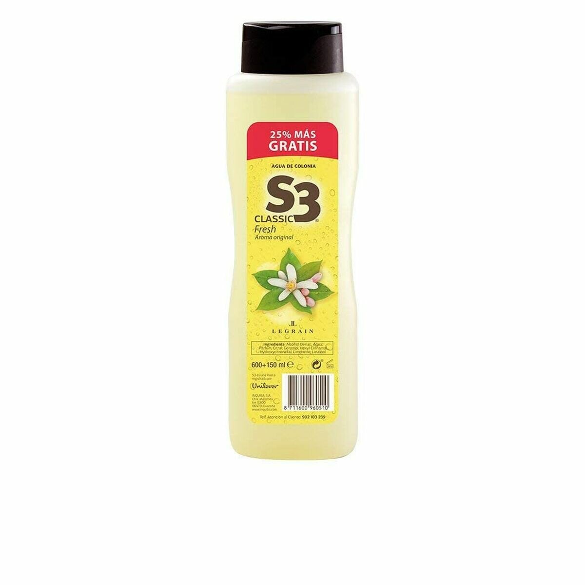 S3 S3 COLONIA CLASSIC FRESH 600+150 ML