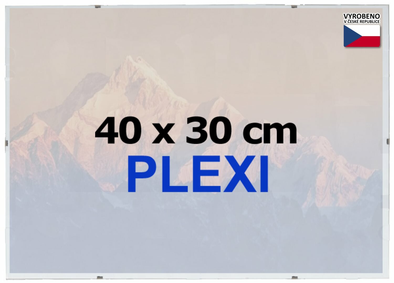 BFHM Euroclip-Rahmen 40x30cm (Plexiglas)