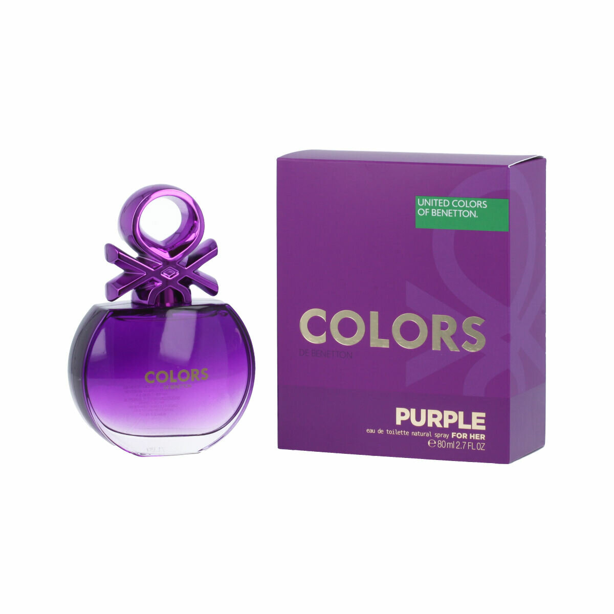 Benetton Colors Purple Eau De Toilette 80ml Spray