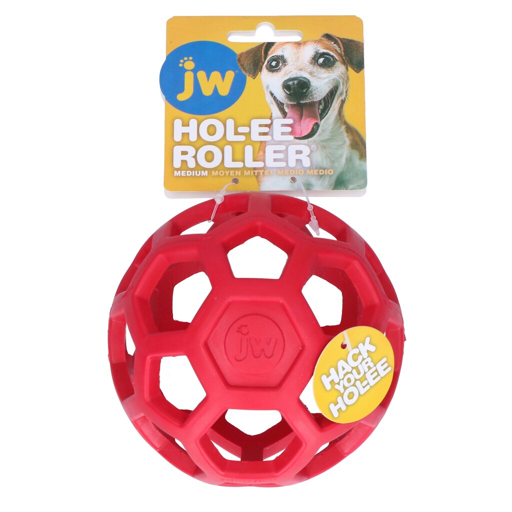 JW HOL-EE ROLLER M 11,5 cm Red