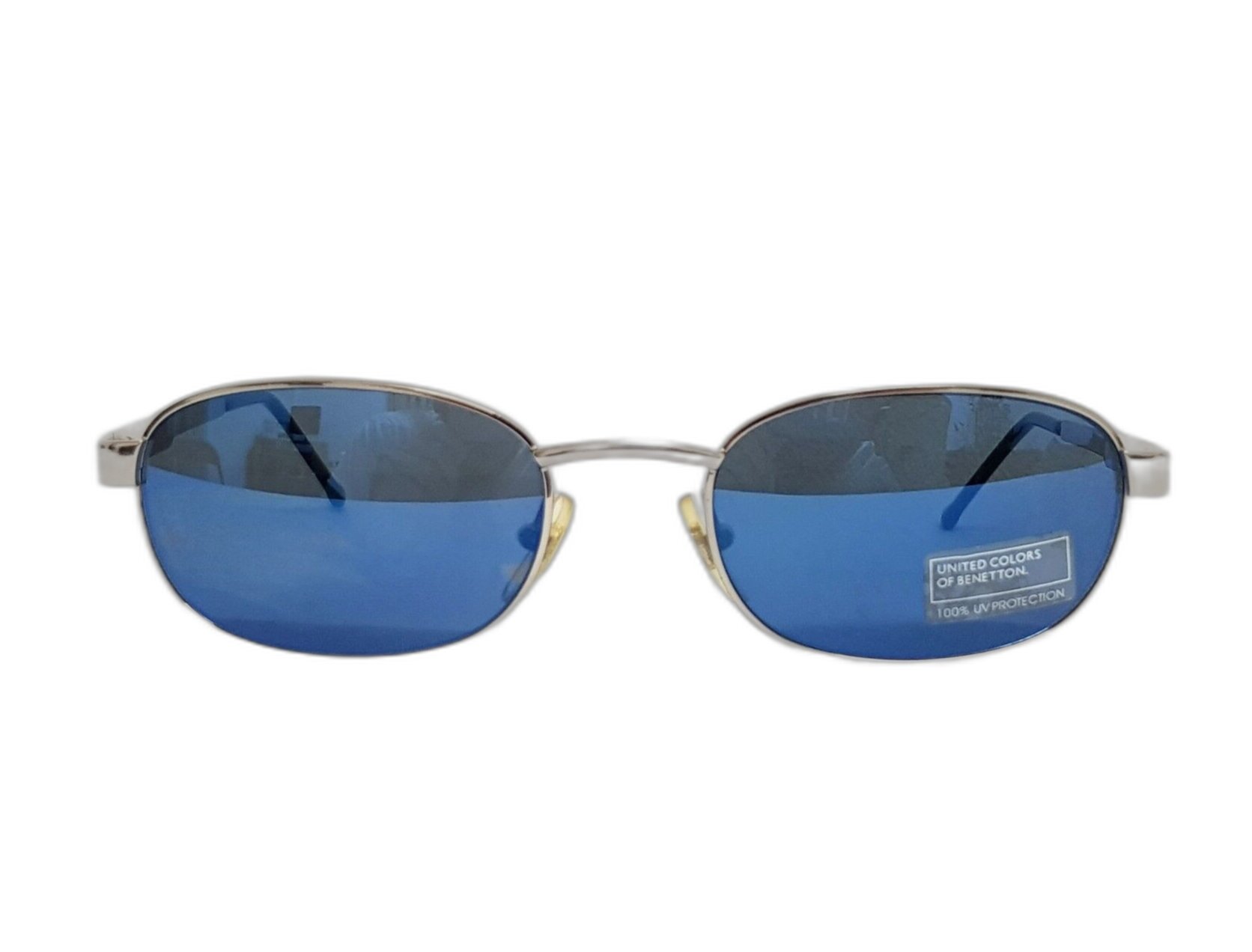 Vereinigte Farben der Sonnenbrille Silber/Schwarz Rechteck Unisex