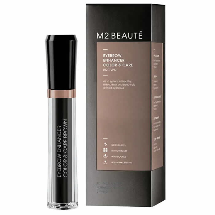 M2 Beauté Eyebrow Enhancer Color y Amp; Care Brown 6ml