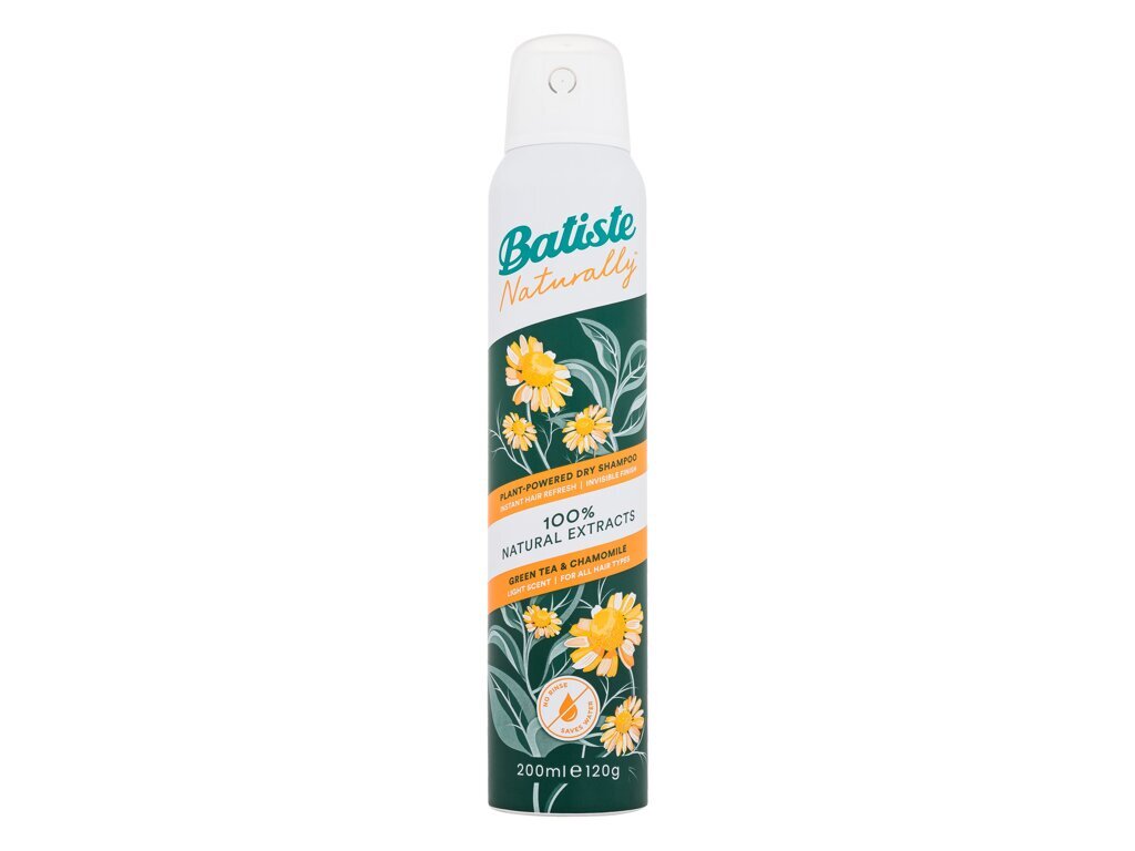 Batiste Batiste Naturally Green Tea & Chamomile Dry Shampoo 200 ml