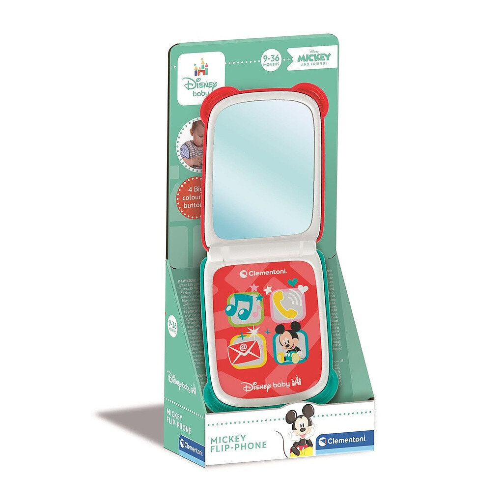 Disney Mickey Mirror interaktives faltbares Smartphone Clementoni