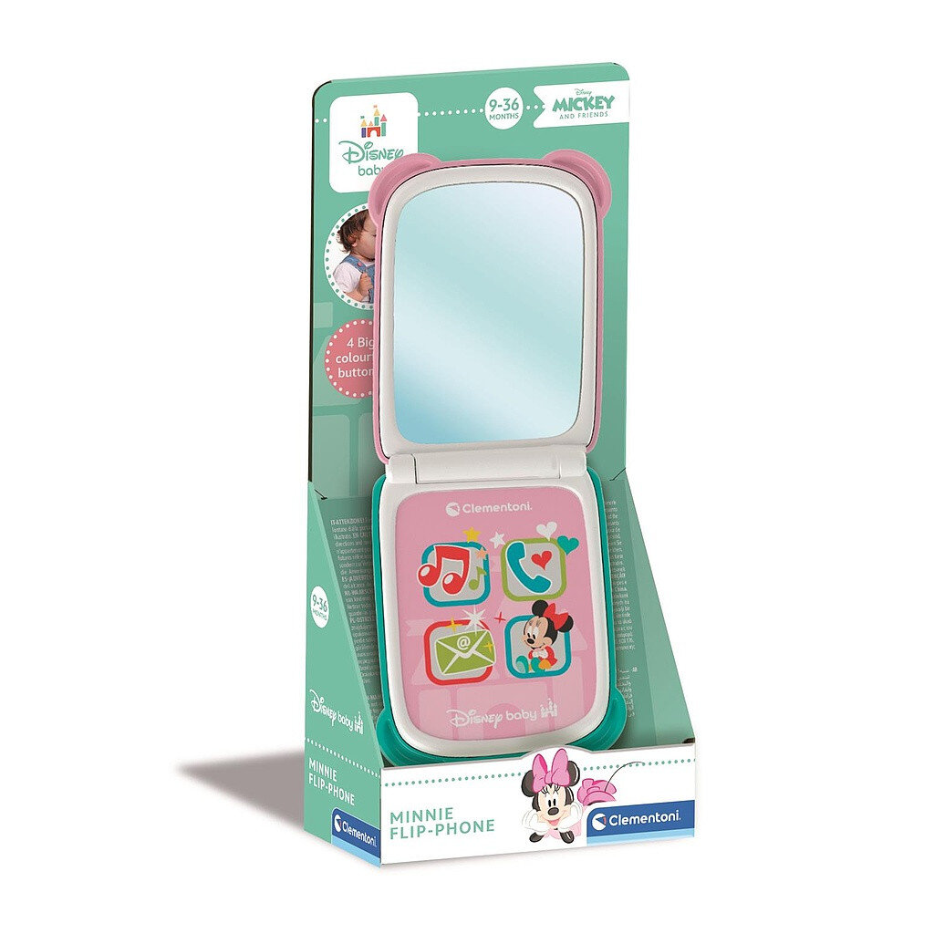 Disney Minnie Mirror interaktives klappbares Smartphone Clementoni