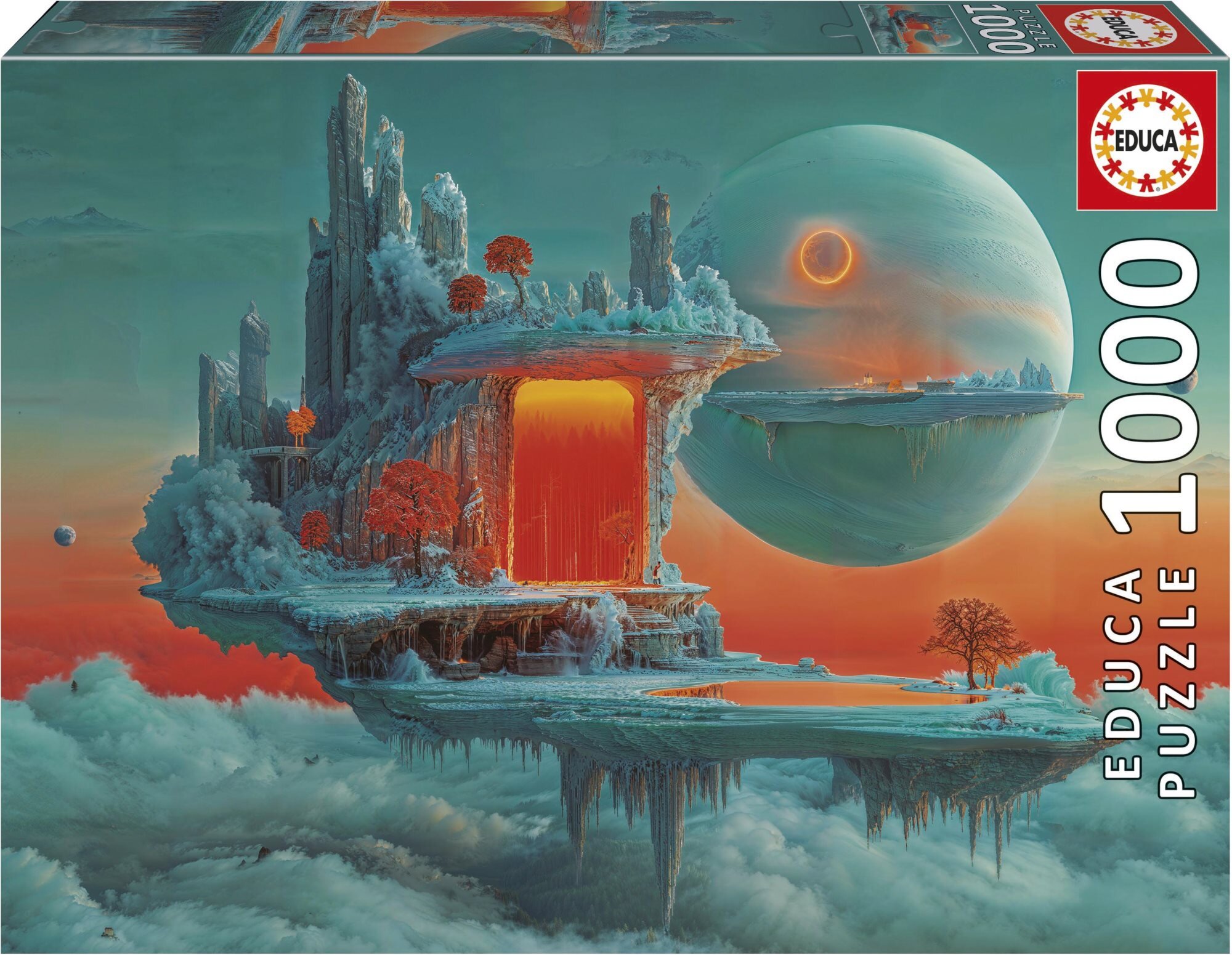 Educa 1000-Teile Puzzle Für Erwachsene – Planet Aus Feuer & Eis – Inkl. FixPuzzle-Kleber – 68 X 48 Cm – Ab 14 Jahren