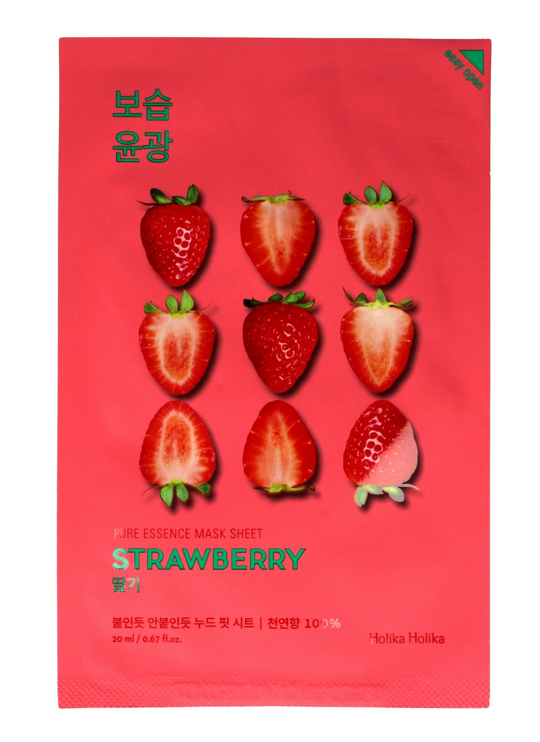 Holika Holika Pure Essence Mask Sheet 20ml - Strawberry