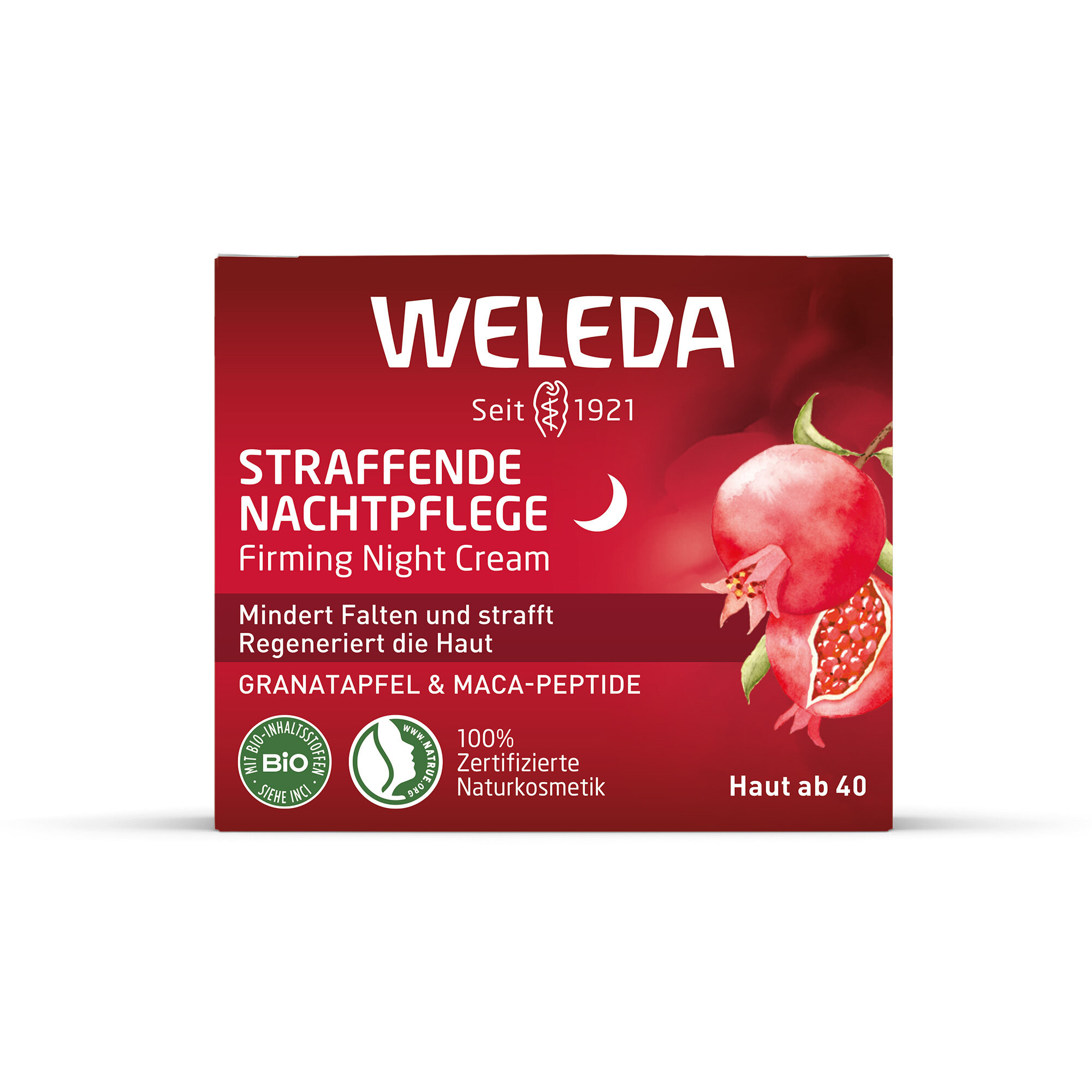Weleda Nachtcreme straffend Granatapfel & Maca-Peptide, 40 ml