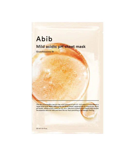 Aufhellende Tuchmaske Glutathiosome Fit (Mild Acid pH Sheet Mask) 30ml