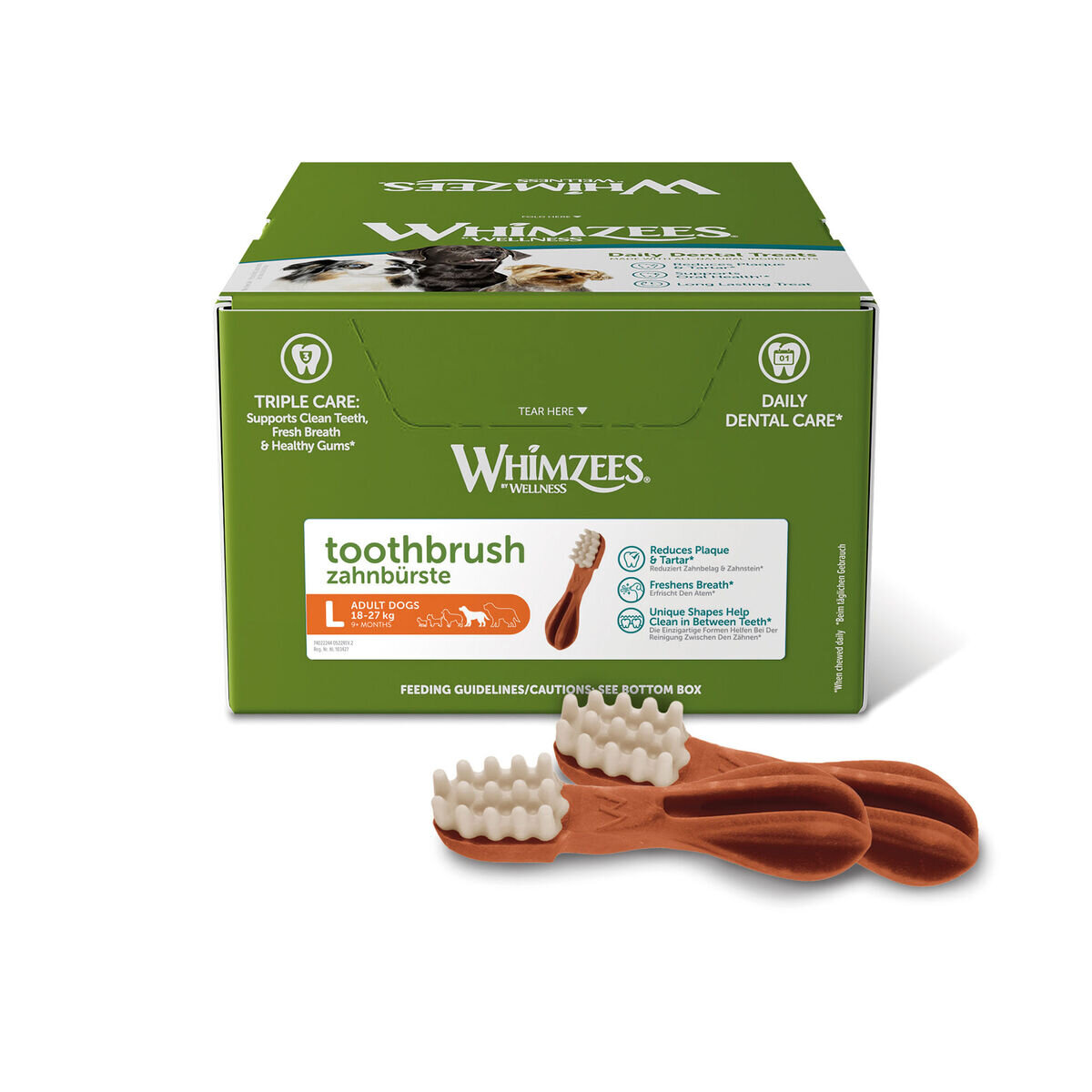 Nassfutter Whimzees ToothBrush 30 Stück