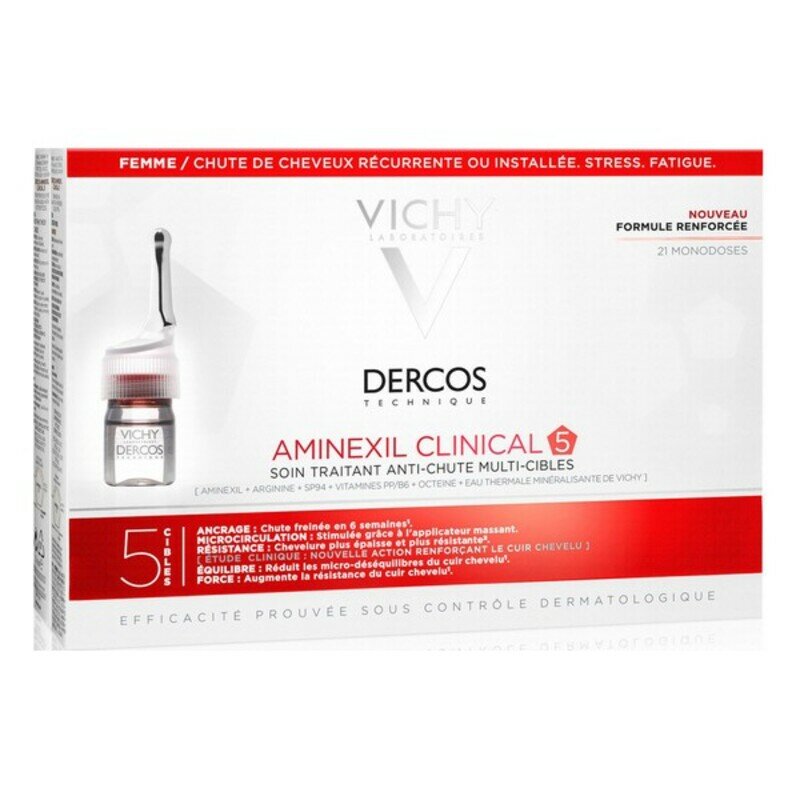 DERCOS aminexil clinical soin traitant anti-chute 21 x 6ml