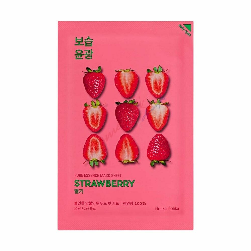Holika Holika Pure Essence Mask Sheet 20ml - Strawberry