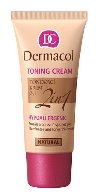 Dermacol 2in1 Hypoallergene Tönungscreme und Make-up Natural 30 ml