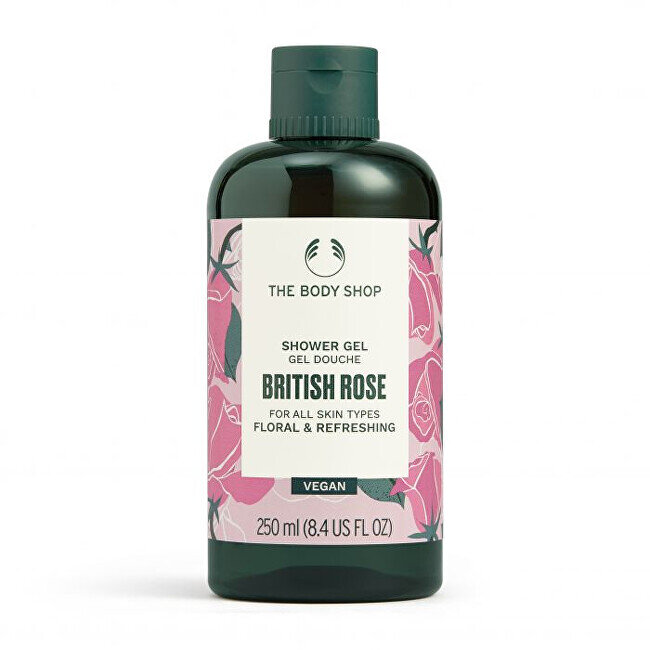 Body shop british rose shower gel 250ml 