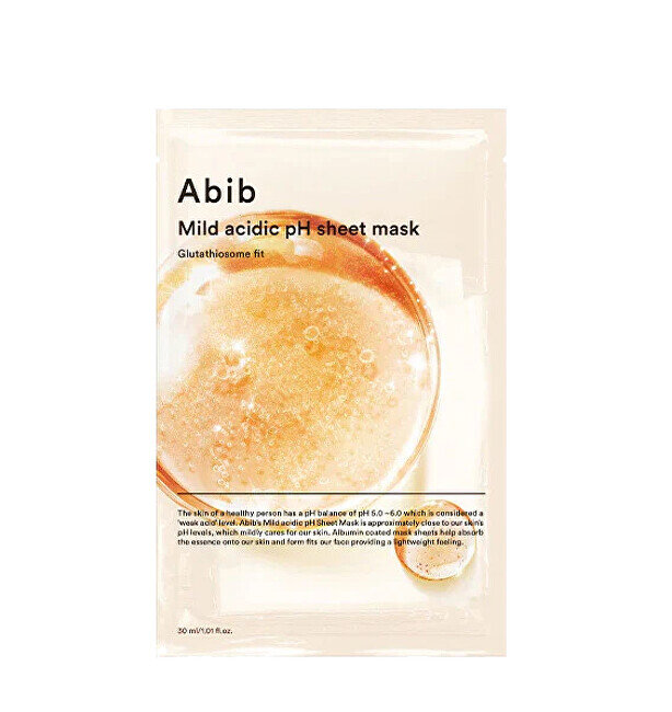 Aufhellende Tuchmaske Glutathiosome Fit (Mild Acid pH Sheet Mask) 30ml