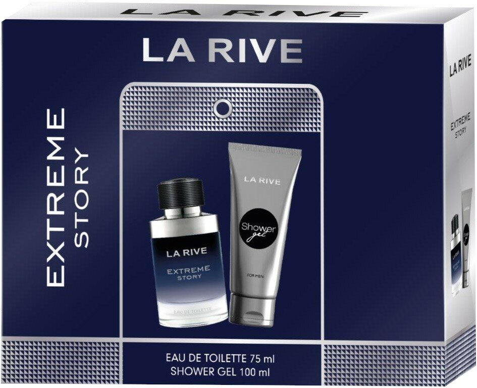 La Rive for Men Extreme Story Geschenkset (Eau de Toilette +Duschgel)
